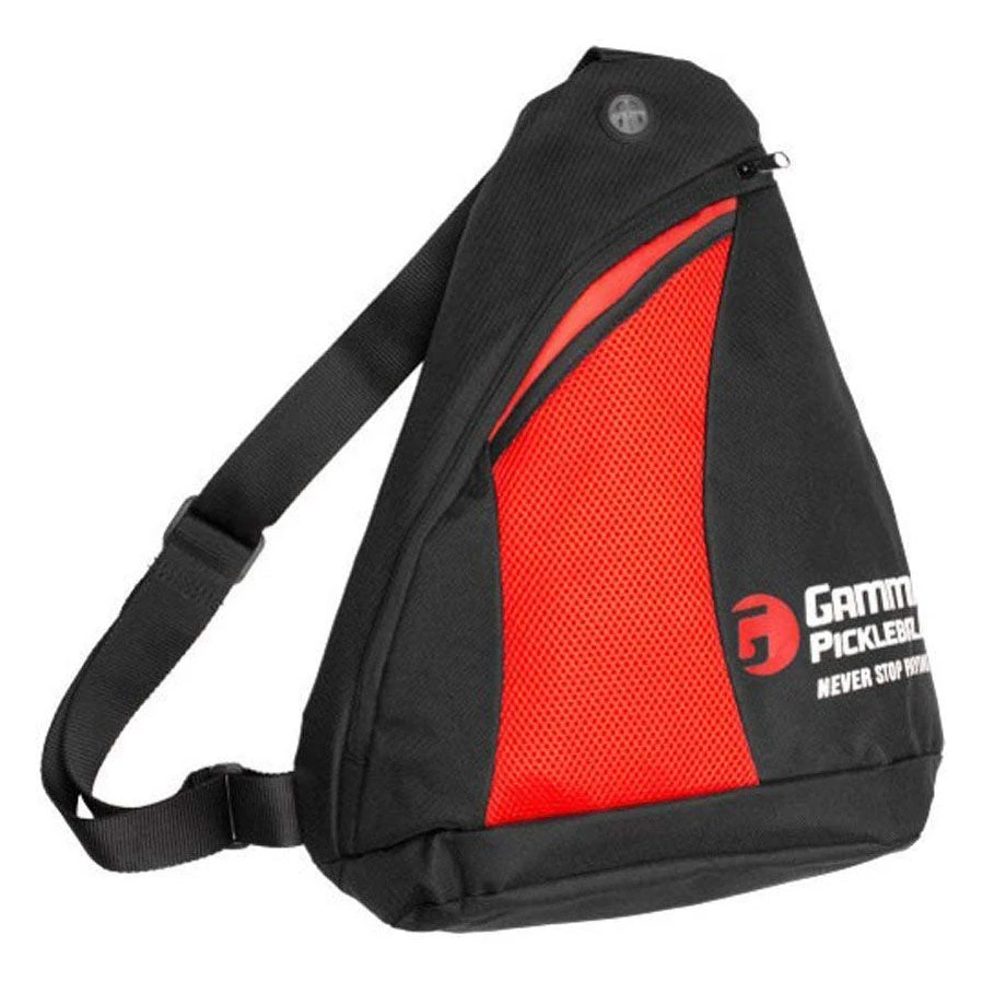 Gamma Pickleball Sling Bag (Black/Red)