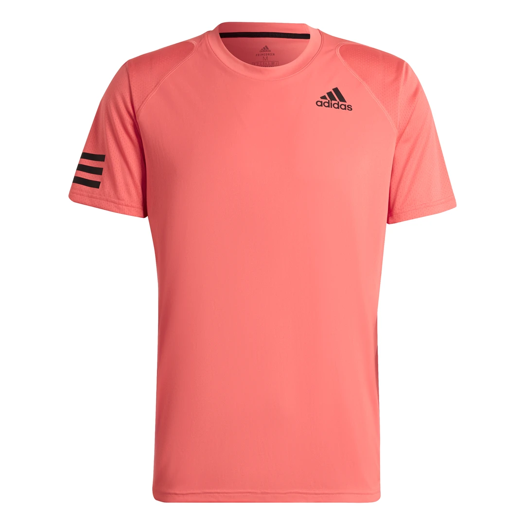 Adidas Men's 3 Stripes Club Top (Semi Turbo/Black) - Image 7