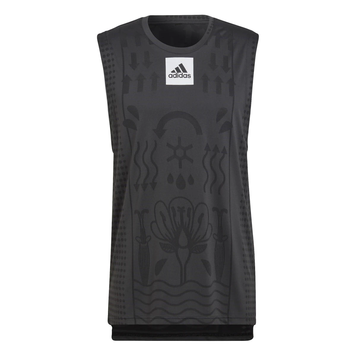 Adidas Men's Paris Heat.Rdy Tennis Sleeveless Top (Black)