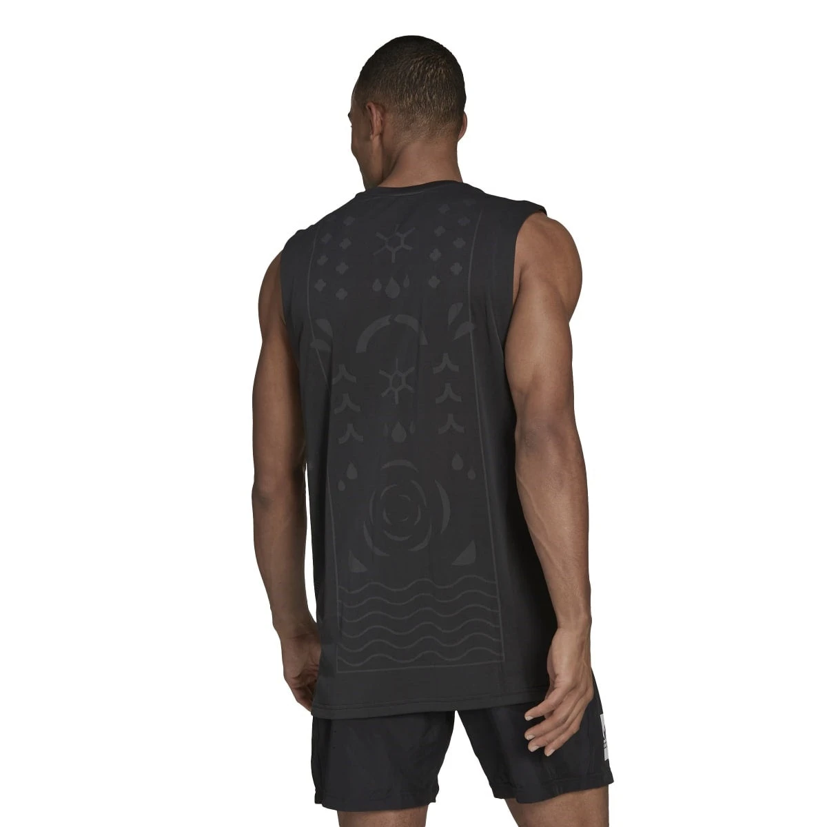 Adidas Men's Paris Heat.Rdy Tennis Sleeveless Top (Black) - Image 3
