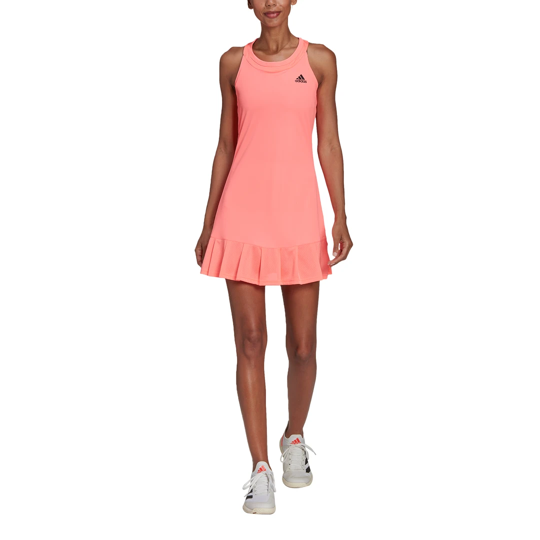 Adidas Women's Club Dress (Orange/Black) - Image 4