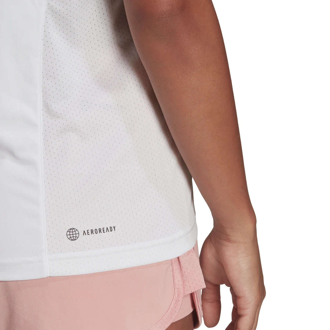 Adidas Women's Club Tennis Top (White/Grey Two) - Image 6