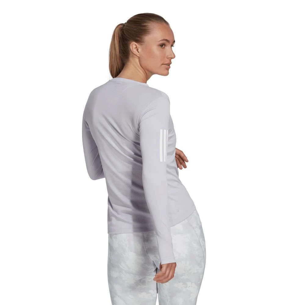 Adidas Women's Long Sleeve Top (Purple) - Image 3