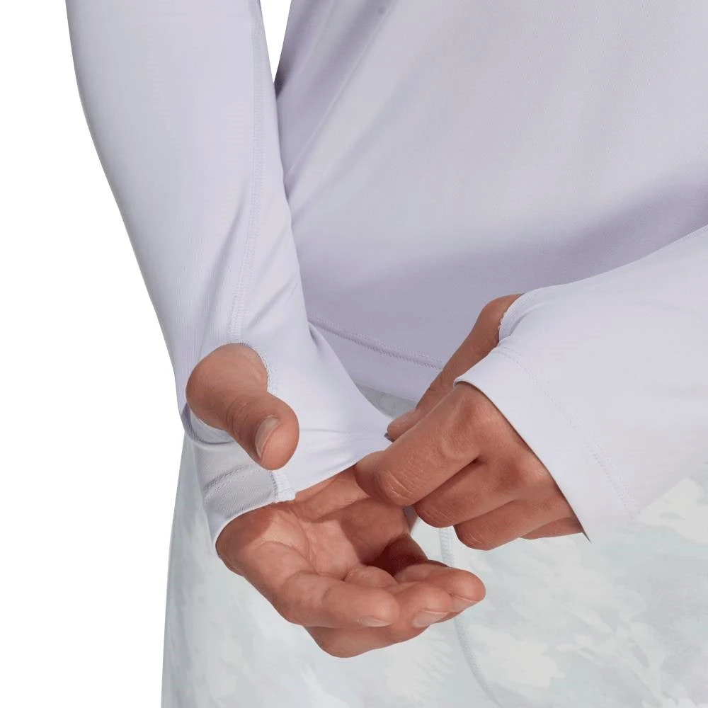 Adidas Women's Long Sleeve Top (Purple) - Image 4