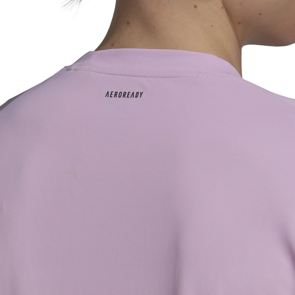 Adidas Men's Club Stripe Tennis Tee (Pink) - Image 5