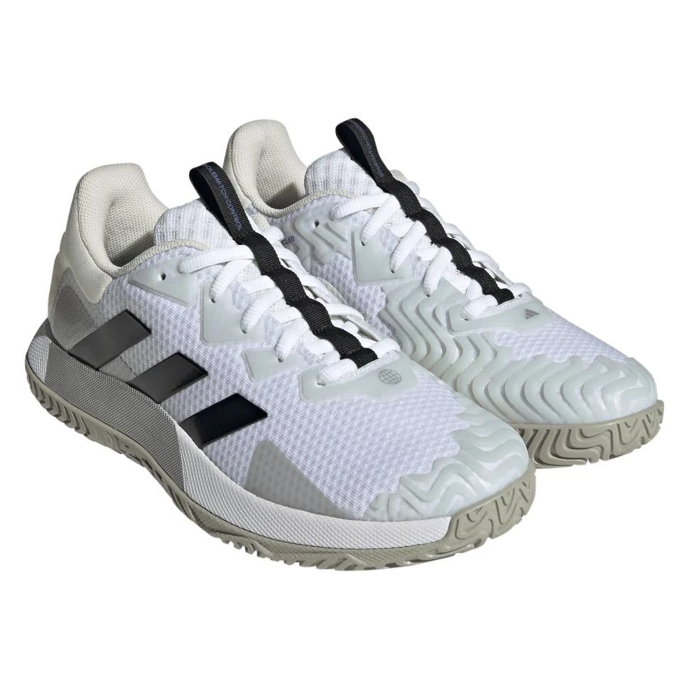 Adidas SoleMatch Control Men's Tennis Shoe (White/Black) - Image 3