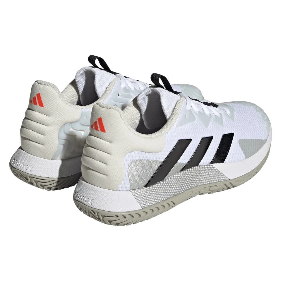 Adidas SoleMatch Control Men's Tennis Shoe (White/Black) - Image 4
