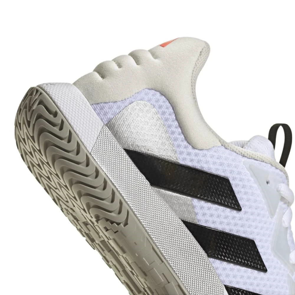 Adidas SoleMatch Control Men's Tennis Shoe (White/Black) - Image 6
