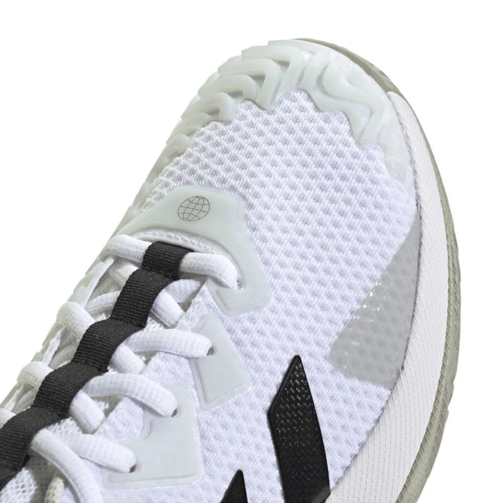 Adidas SoleMatch Control Men's Tennis Shoe (White/Black) - Image 5