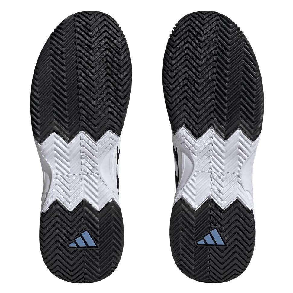 Adidas GameCourt 2 Men's Tennis Shoe (Black/White) - Image 6