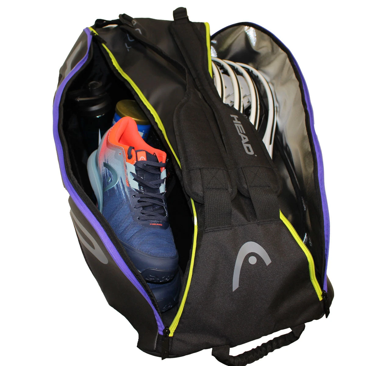 Head Tour Team Supercombi 9 Pack Racquet Bag (Black/Purple) - Image 4