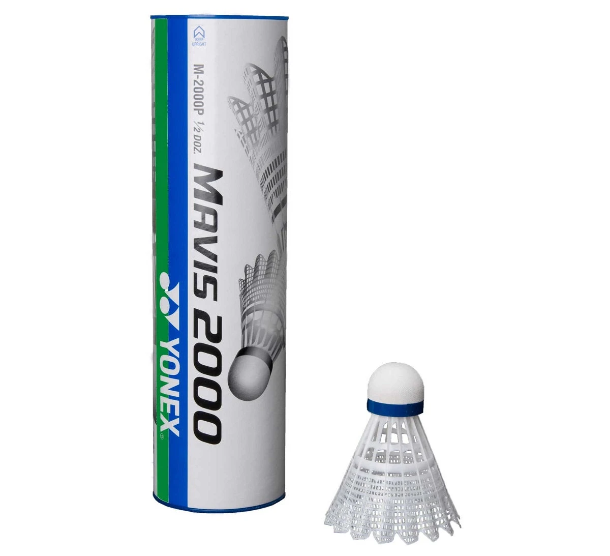 Yonex Mavis 2000 Nylon Badminton Shuttlecocks (White)