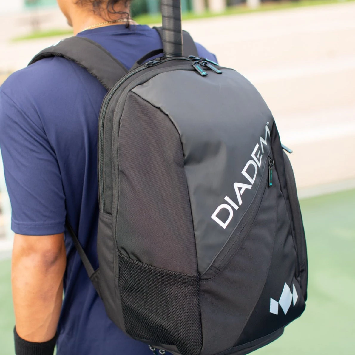 Diadem Nova Tour Backpack Racquet Bag (Black/Chrome) - Image 2
