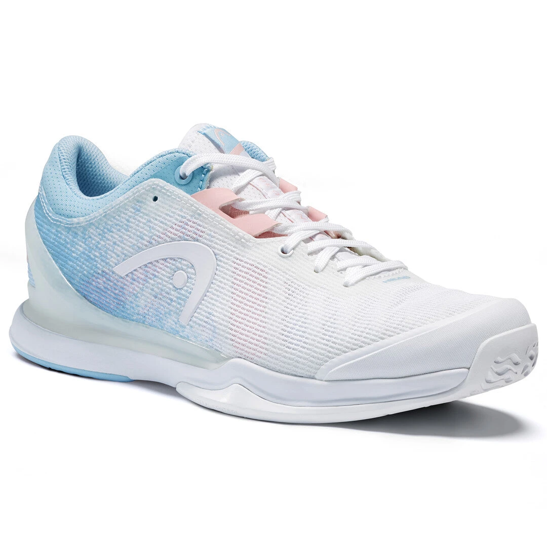 Head Sprint Pro 3.0 Women's Tennis Shoe (White/Light Blue)