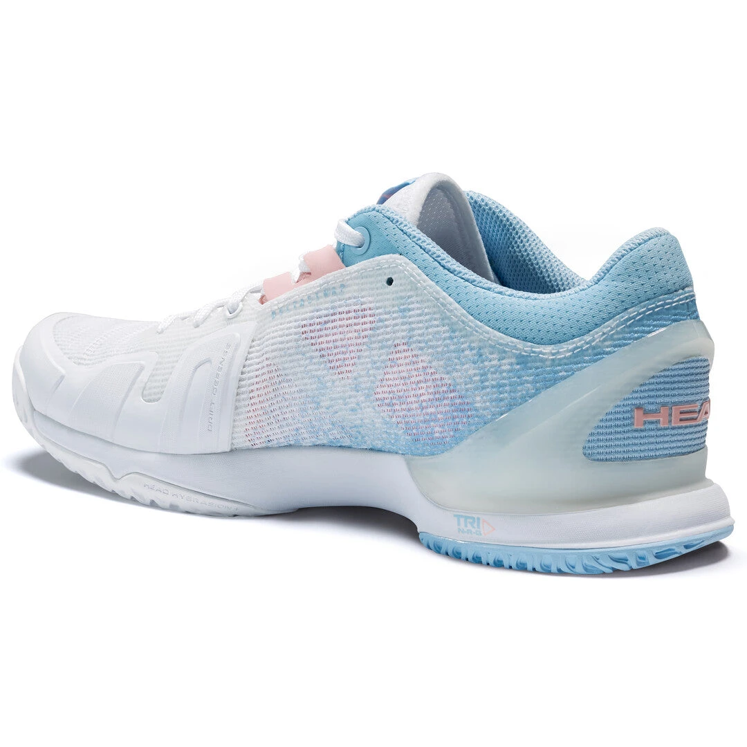 Head Sprint Pro 3.0 Women's Tennis Shoe (White/Light Blue) - Image 3