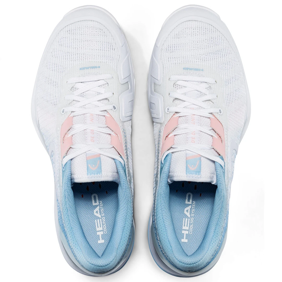 Head Sprint Pro 3.0 Women's Tennis Shoe (White/Light Blue) - Image 4
