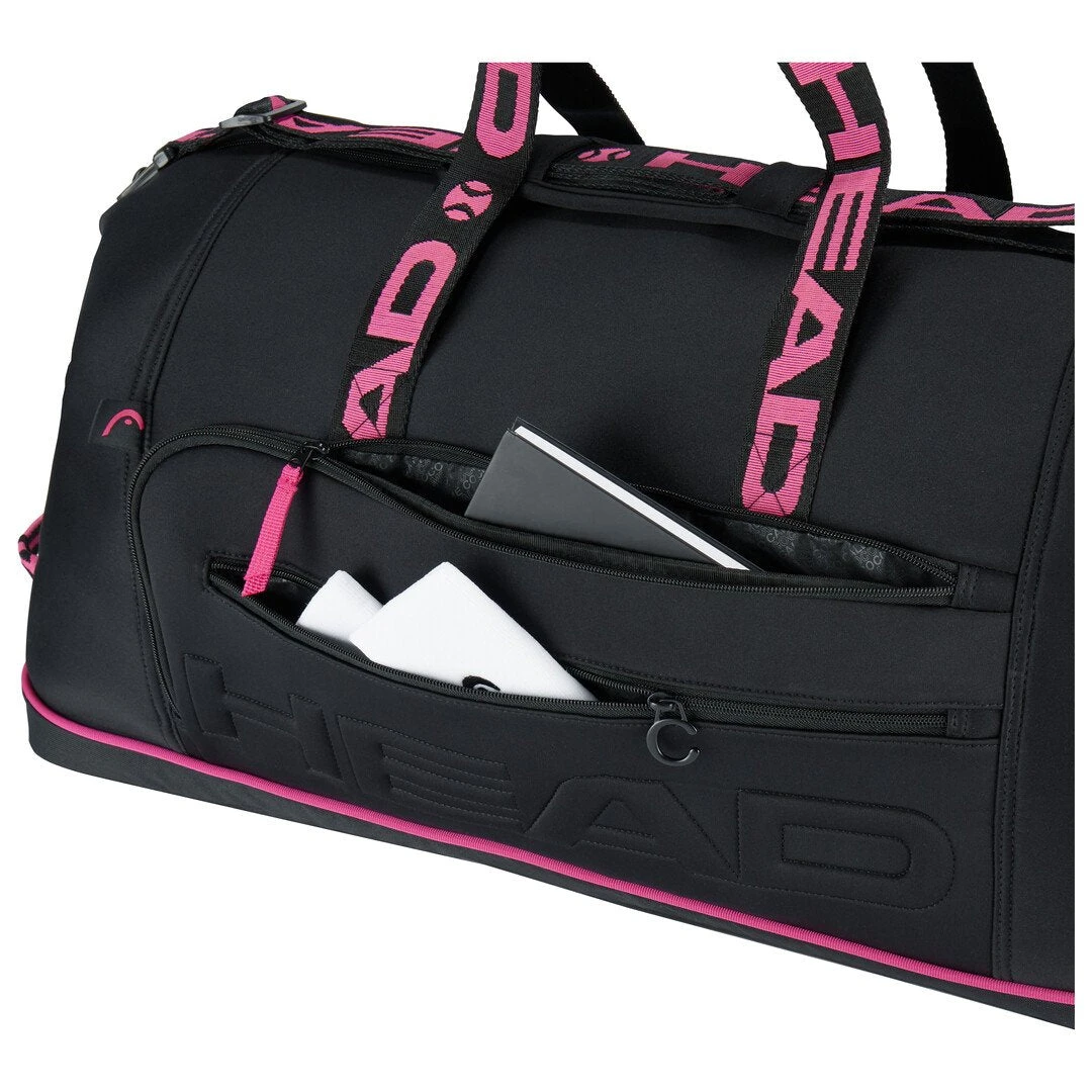 Head Coco Duffel 8 Pack Racquet Bag (Black/Pink) - Image 4