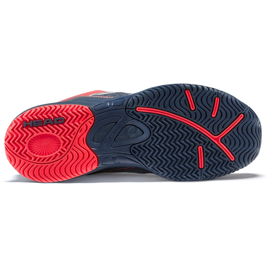Head Sprint 3.0 Junior Tennis Shoe (Midnight Navy/Neon Red) - Image 2