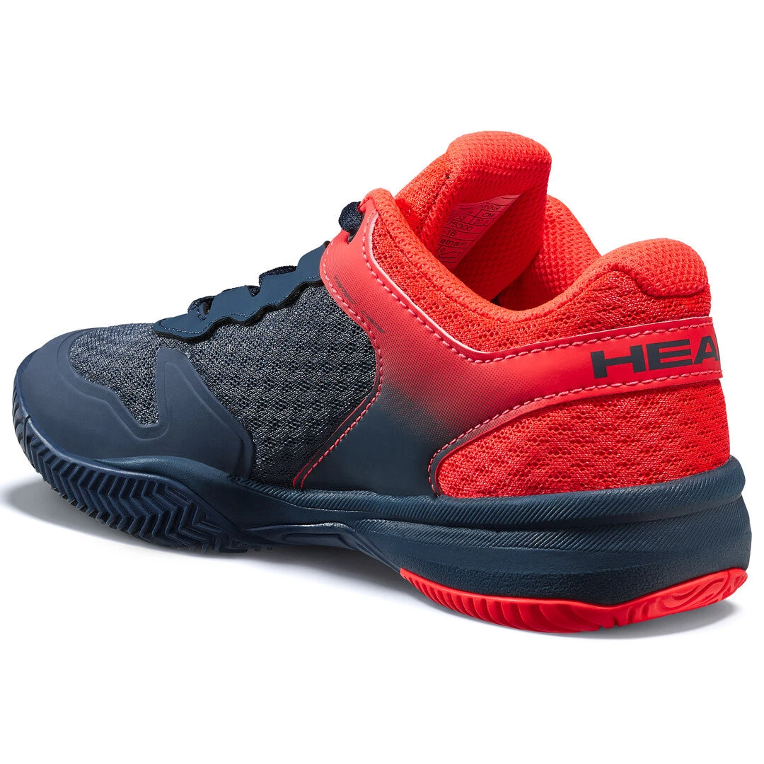 Head Sprint 3.0 Junior Tennis Shoe (Midnight Navy/Neon Red) - Image 3