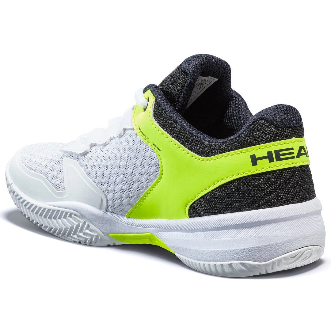 Head Sprint 3.0 Junior Tennis Shoe (White/Yellow) - Image 3