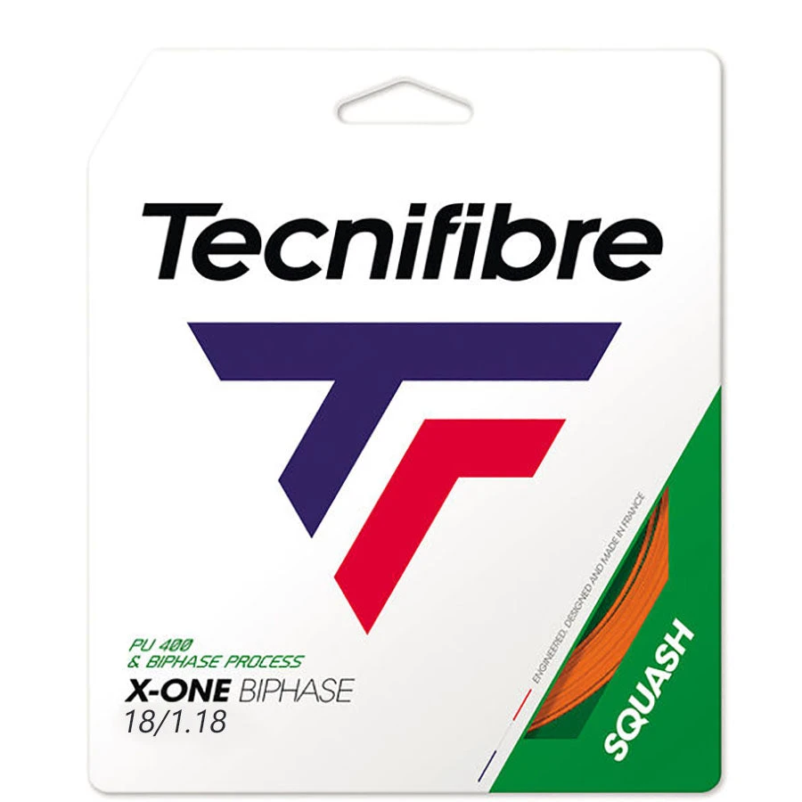Tecnifibre X-One Biphase 18 Squash String (Orange) Cut From Reel - Image 2