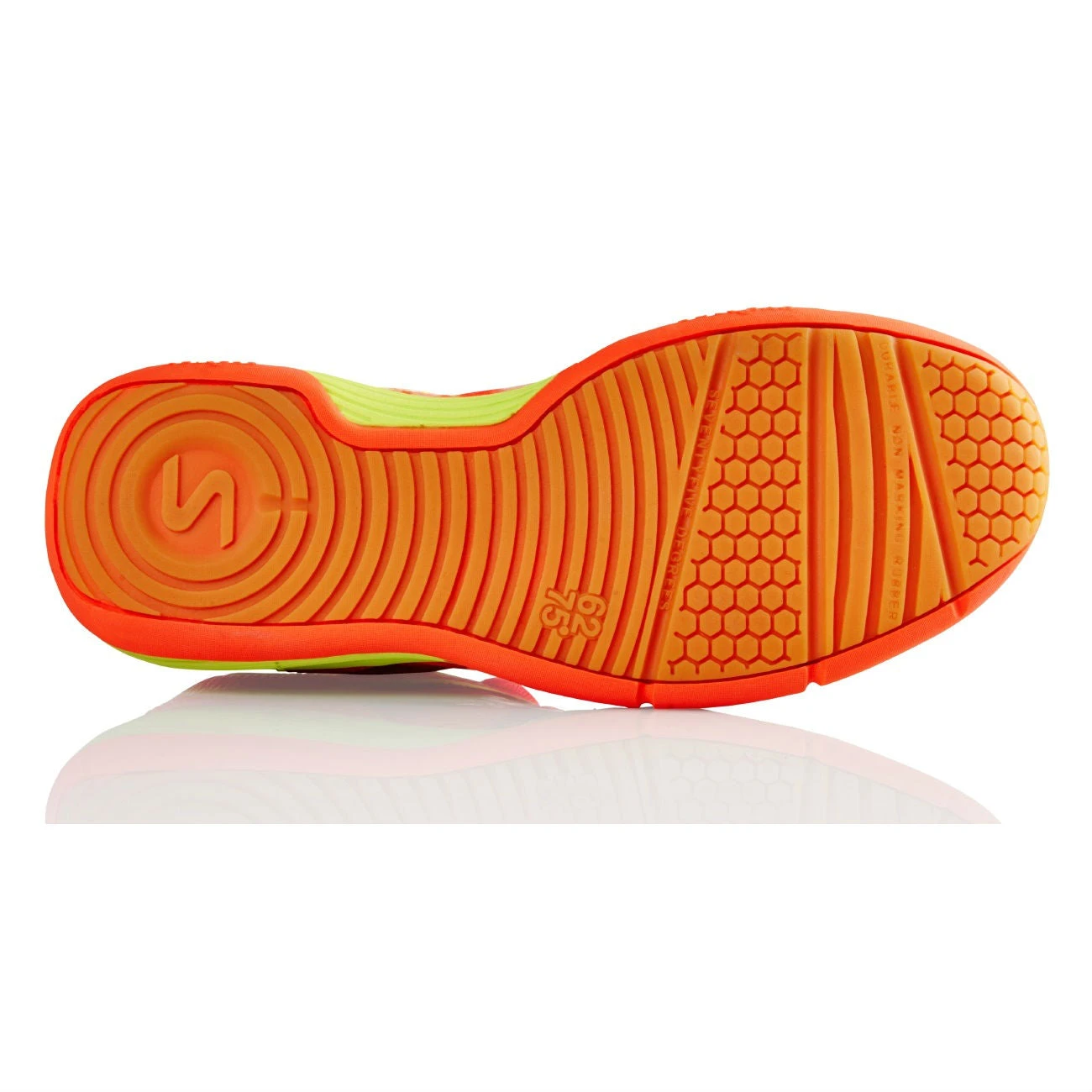 Salming Adder Women's Indoor Court Shoe (Orange/Yellow) - Image 2