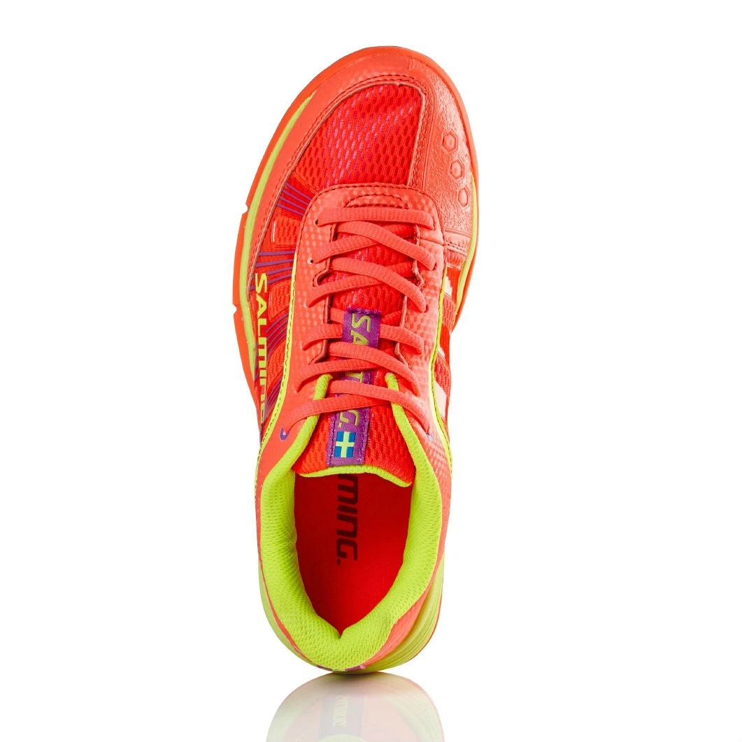 Salming Adder Women's Indoor Court Shoe (Orange/Yellow) - Image 3