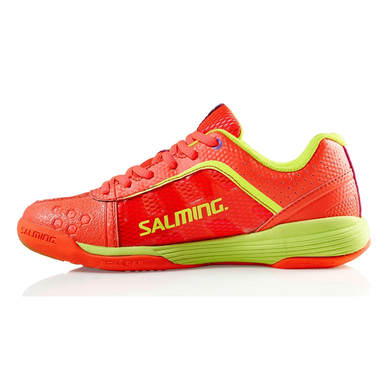 Salming Adder Women's Indoor Court Shoe (Orange/Yellow) - Image 4