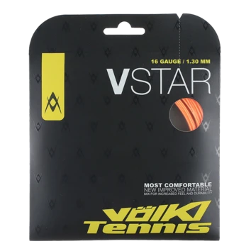 Volkl V-Star 16/1.30 Tennis String (Fluo Orange)