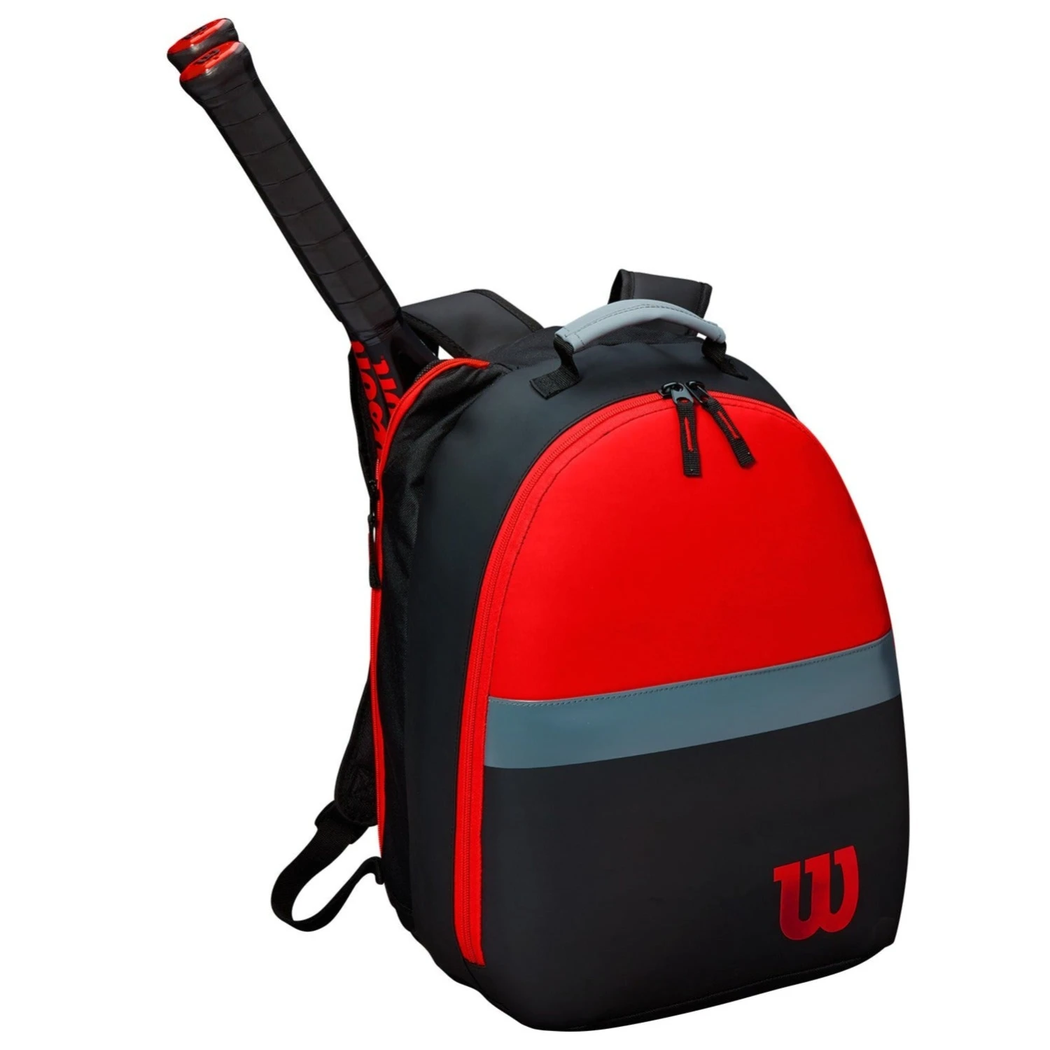 Wilson Clash Junior Racquet Backpack (Infrared/Grey/Black) - Image 2
