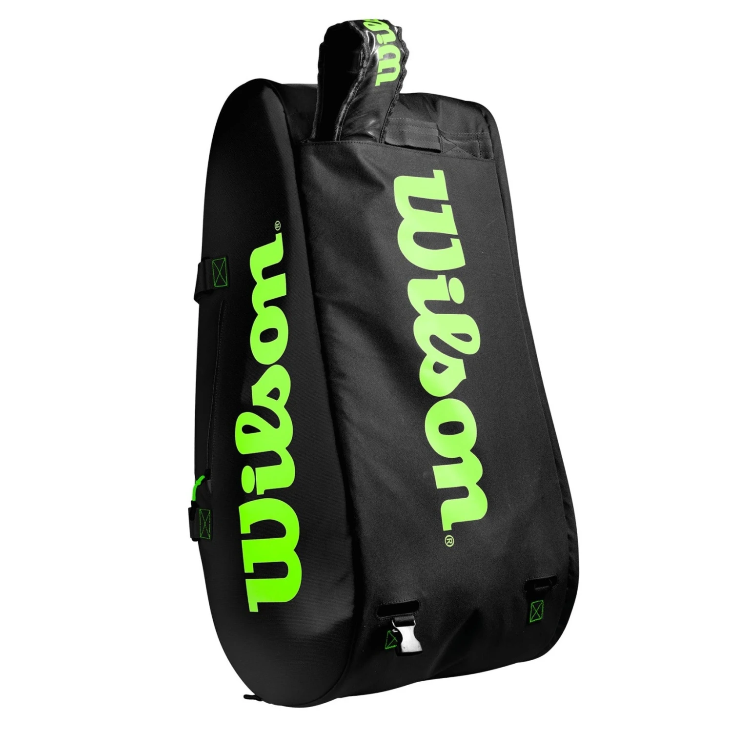 Wilson Super Tour 15 Pack Racquet Bag (Black/Green) - Image 7
