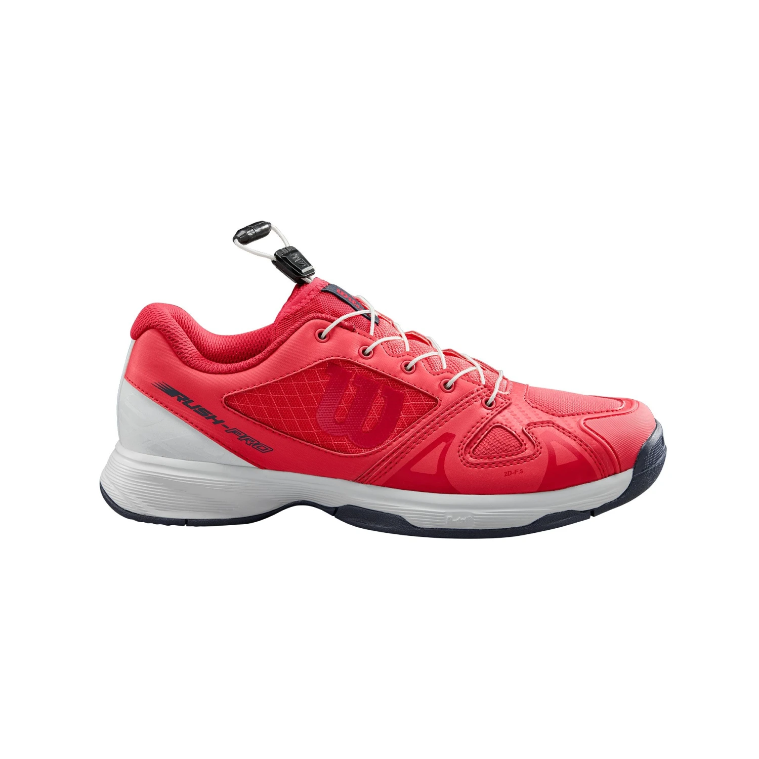 Wilson Rush Pro QL Junior Tennis Shoe (White/Pink) - Image 2