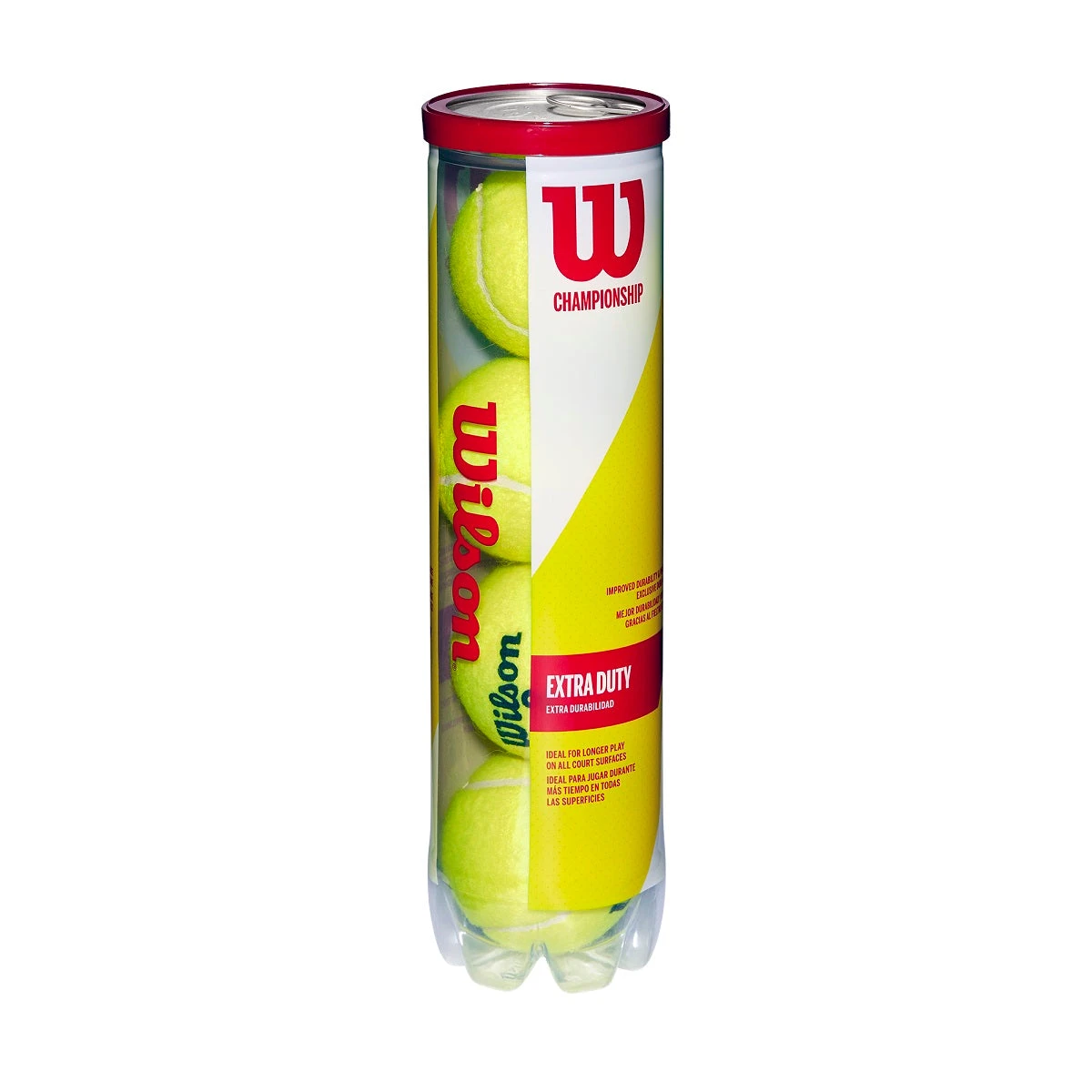 Wilson Championship Extra Duty Tennis Balls (4 Ball Can) - Image 2