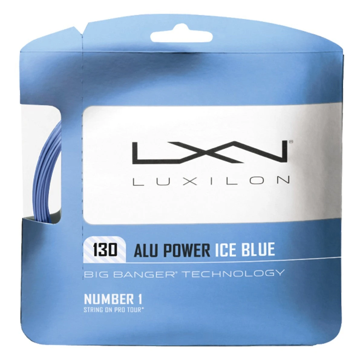 Luxilon ALU Power 16/1.30 Tennis String (Ice Blue)