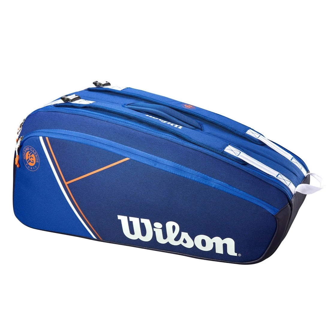 Wilson Super Tour 9 Pack Roland Garros Racquet Bag (Blue/Clay) - Image 5