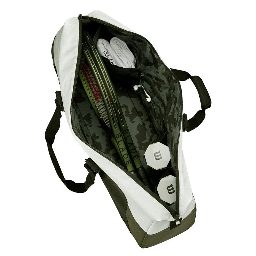 Wilson Women's Racquet Bag (Cream/Black/Forest) - Image 2