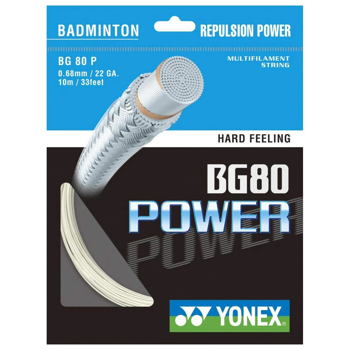 Yonex BG 80 Power Badminton String (White)