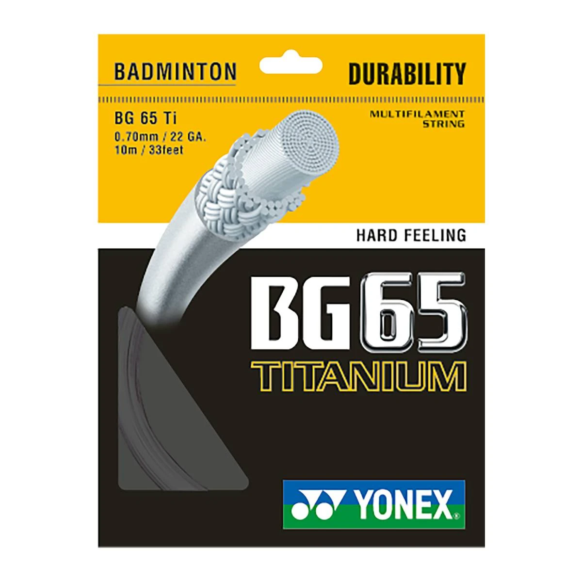 Yonex BG 65Ti Badminton String (Black)