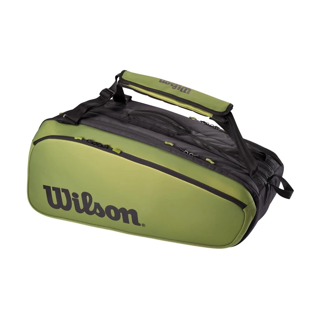 Wilson Blade V8 Super Tour 15 Pack Racquet Bag (Green/Black) - Image 2