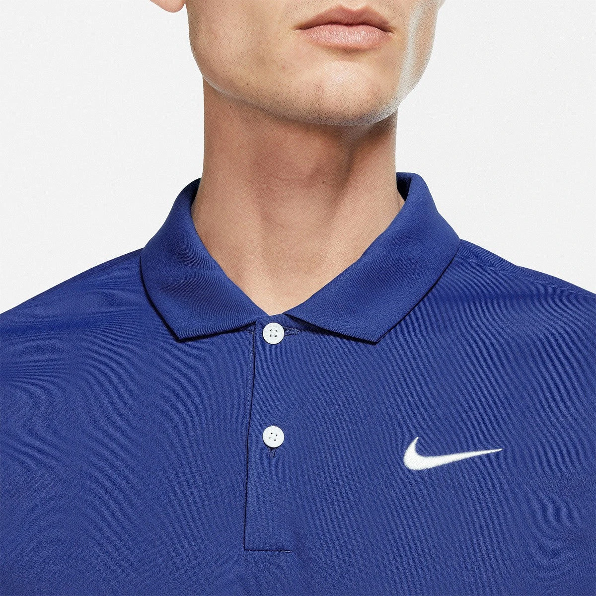 Nike Men's Dri-FIT Victory Polo Solid (Game Royal/White) - Image 2
