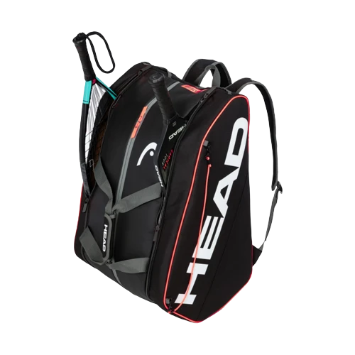 Head Tour Pickleball Supercombi 10 Pack Paddle Bag (Black/Orange) - Image 2