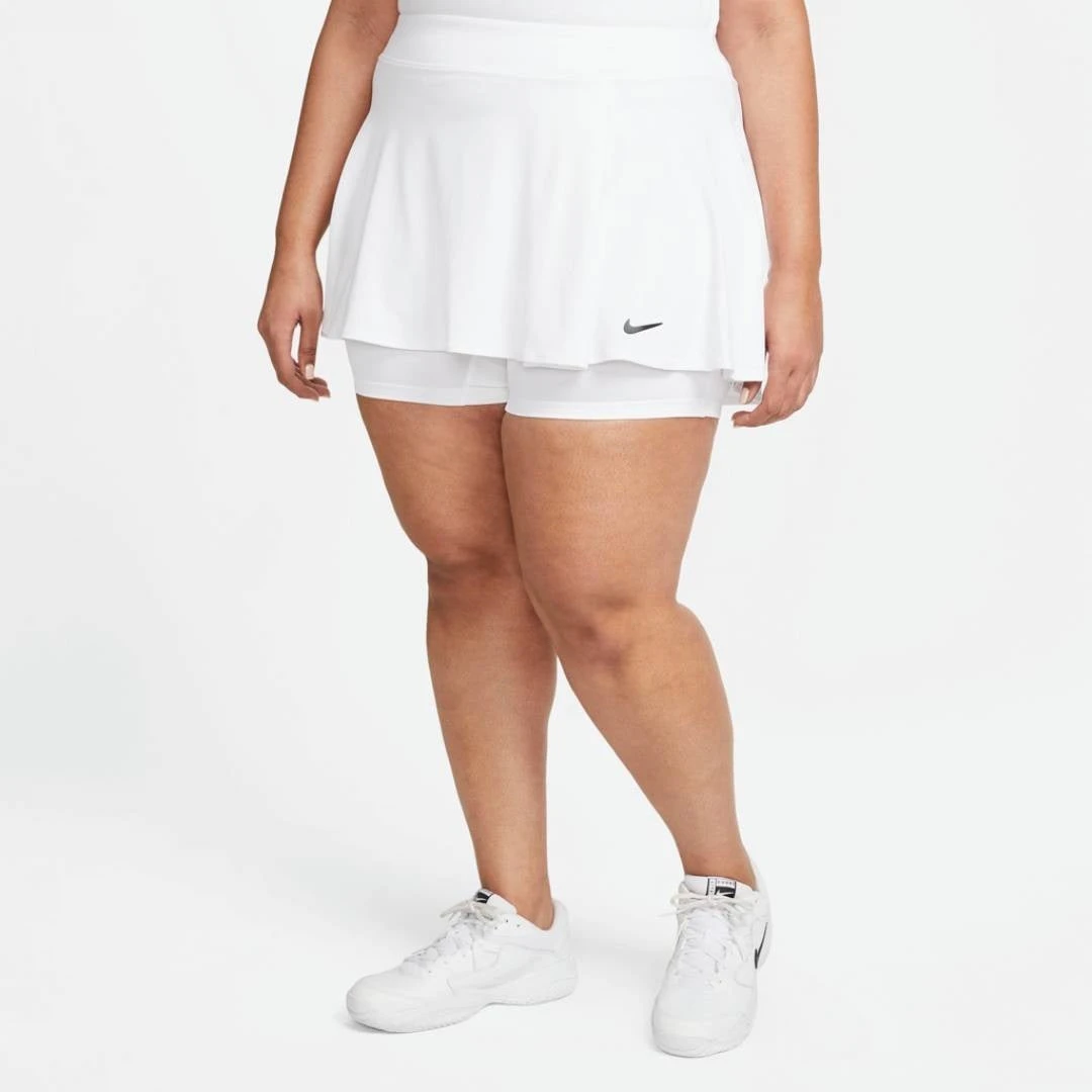 Nike Women's Dri-FIT Victory Flouncy Skirt (White/Black) - Image 3