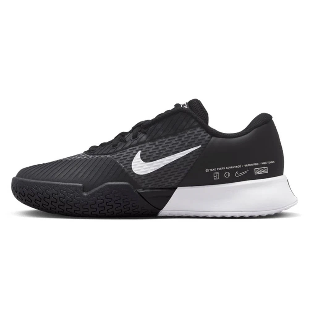 Nike Air Zoom Vapor Pro 2 Women's Tennis Shoe (Black/White) - Image 2